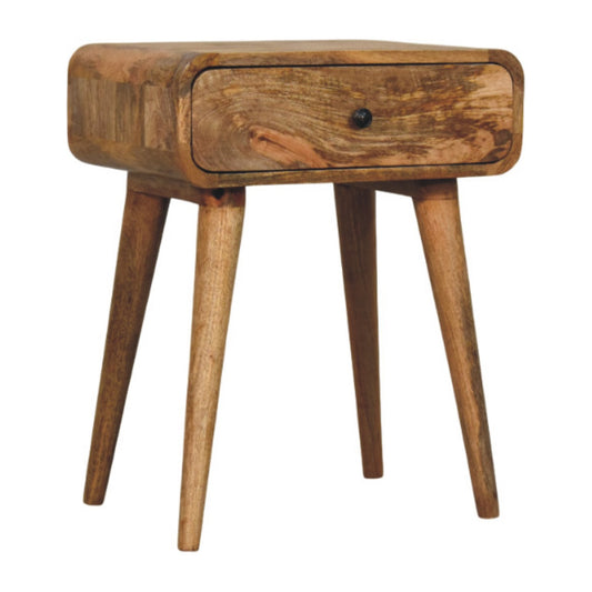 Bedside with 1 drawer - Avora Oak-ish Maple Manor bedside table in solid wood, warm oak brown finish