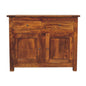 Chestnut Sideboard with 2 Drawers by Maple Manor in chestnut solid wood, two drawers and two doors