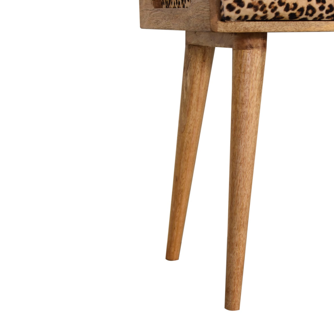 Leopard Footstool Velvet Tray Style