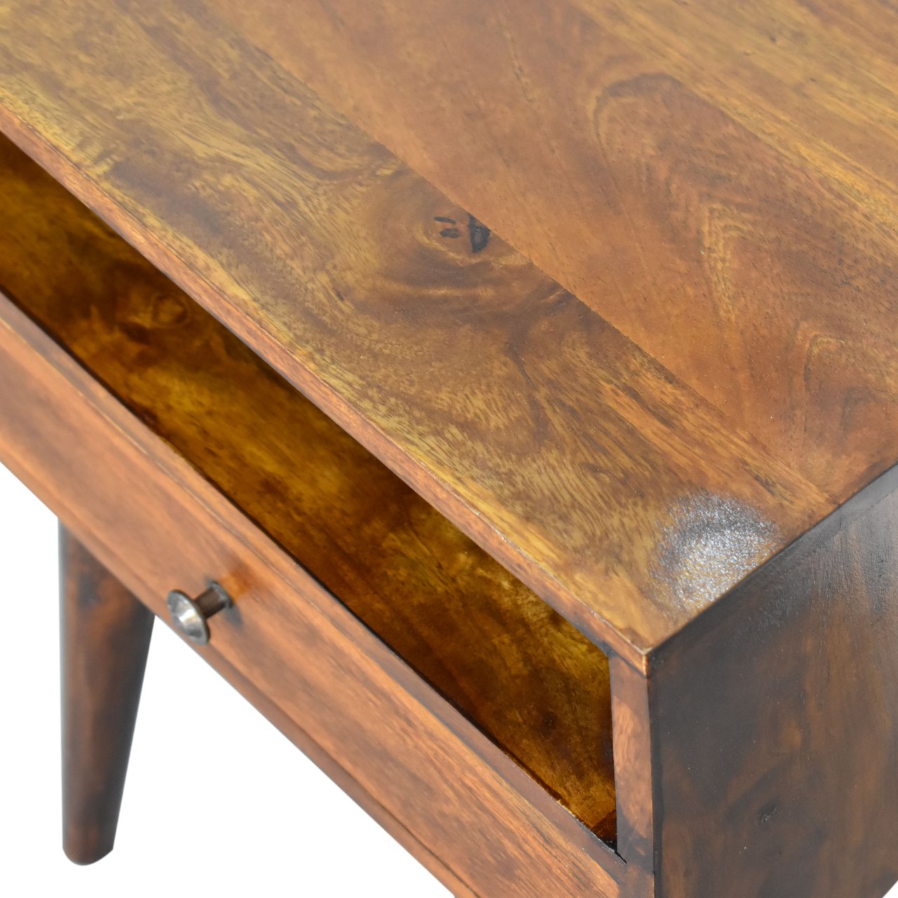 Chestnut Bedside Modern Solid Wood