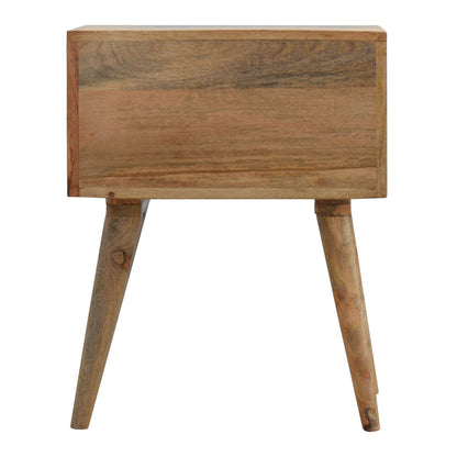 Bedside with 2 Drawers Bone Inlay