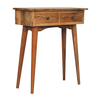 Mini Oak-ish Console Table