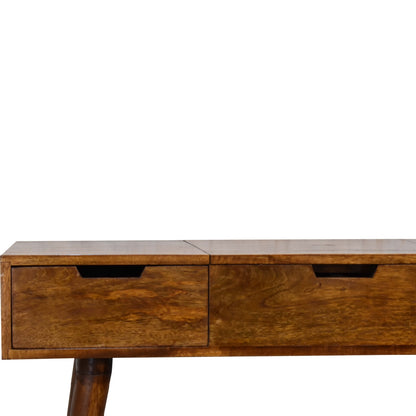 Chestnut Vanity - Foldable Mirror Table
