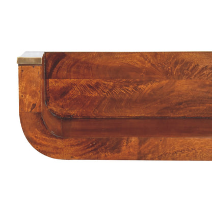 Chestnut Floating Console Indira