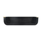 Floating Console Table - Indira by Maple Manor in dark mango wood with curved floating shelf front
