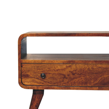 Media Unit - Mini Chestnut Curved