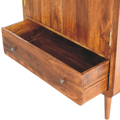 Chestnut Wardrobe - Curved
