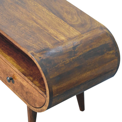 Chestnut TV Stand Circular