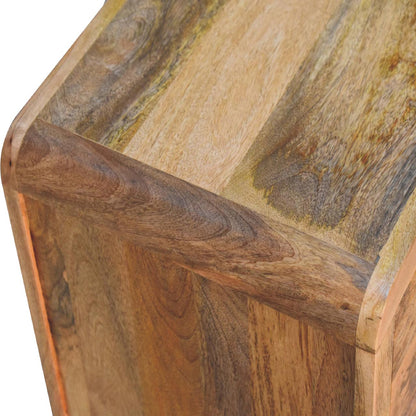 Oak-ish 3 Drawer Bedside - Aspen