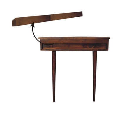 Chestnut Console Backless Mounted