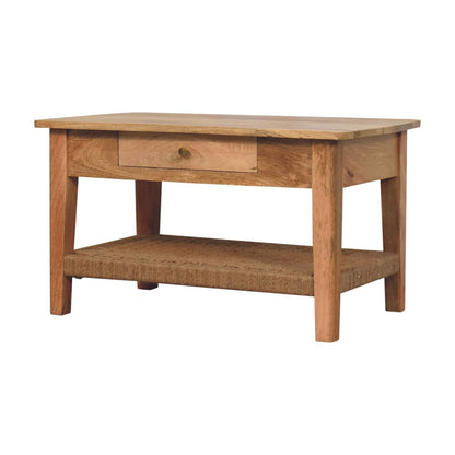 Coffee Table with 2 Drawers - Rope