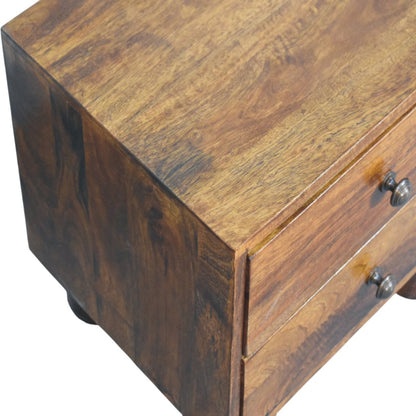 2 Drawer Chestnut bedside - Tula