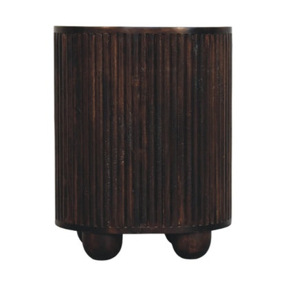 3-Drawer Bedside - Curved Fluted