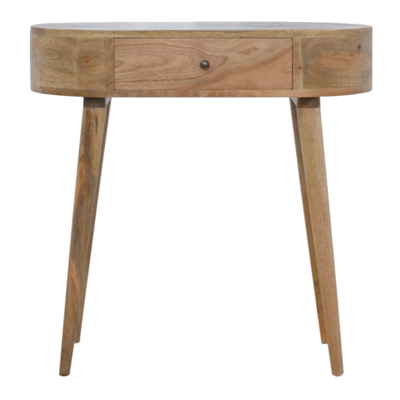 Console Unit Albion by Maple Manor console table in solid wood with one drawer and round knob