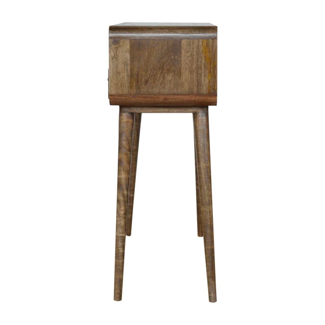Console Table Curved Grey-wash