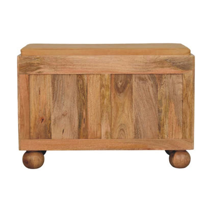 Oak ish shoe rack with 2 drawers - Shutter