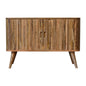 Solid wood sideboard with three drawers and two doors. handmade mango wood storage