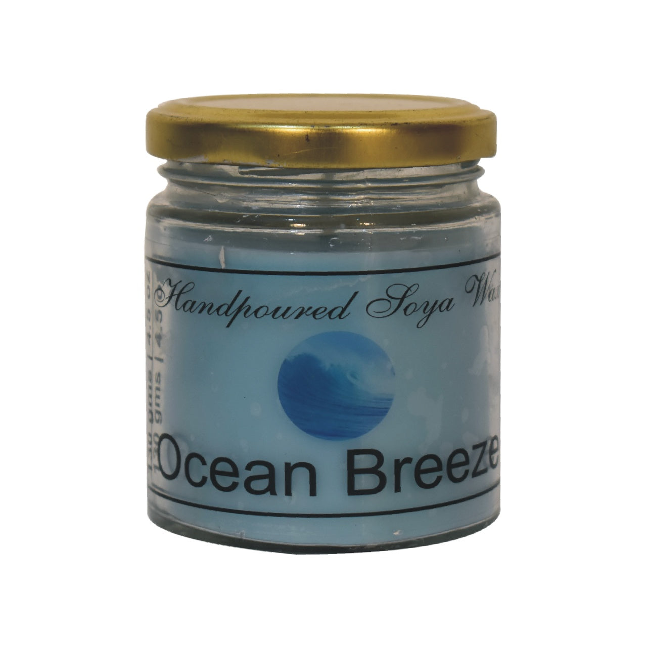 ocean breeze candle full view on white background 