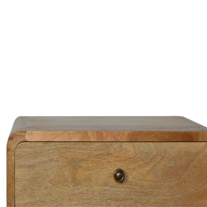 Oak-ish Bedside Curved