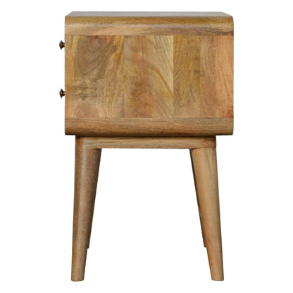 Oak-ish Bedside Curved
