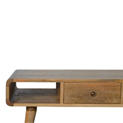 Oak-ish Coffee Table Curved