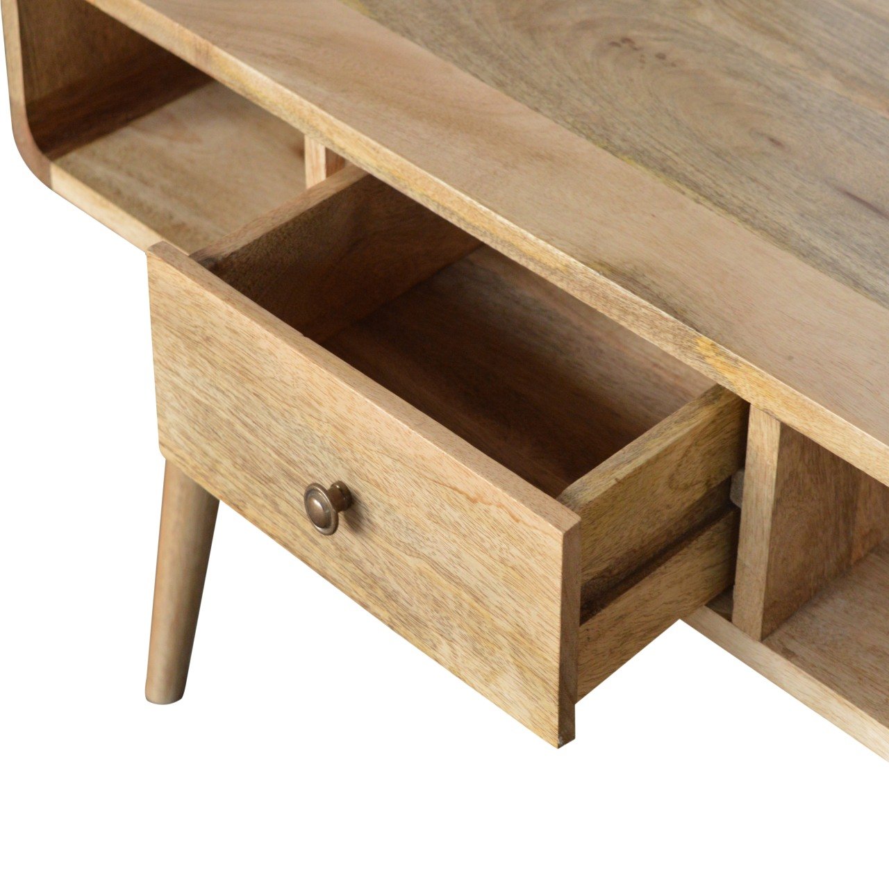 Oak-ish Coffee Table Curved